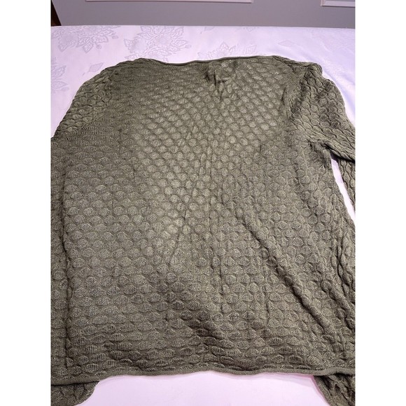 Dress Barn Green Knit Open Front Sweater Cardigan Plus Sz 1X - Picture 9 of 10